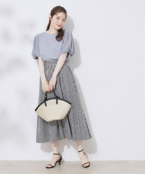 Couture Brooch / クチュールブローチ カットソー | 【接触冷感・UVカット・通勤】ねじり袖サイロコンパクト | 詳細24