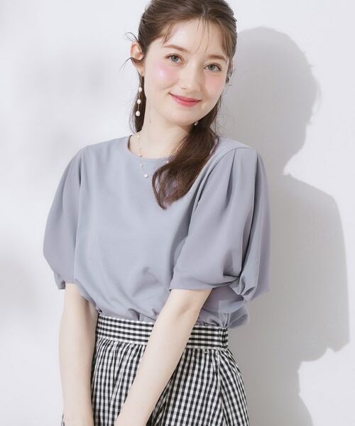 Couture Brooch / クチュールブローチ カットソー | 【接触冷感・UVカット・通勤】ねじり袖サイロコンパクト | 詳細27