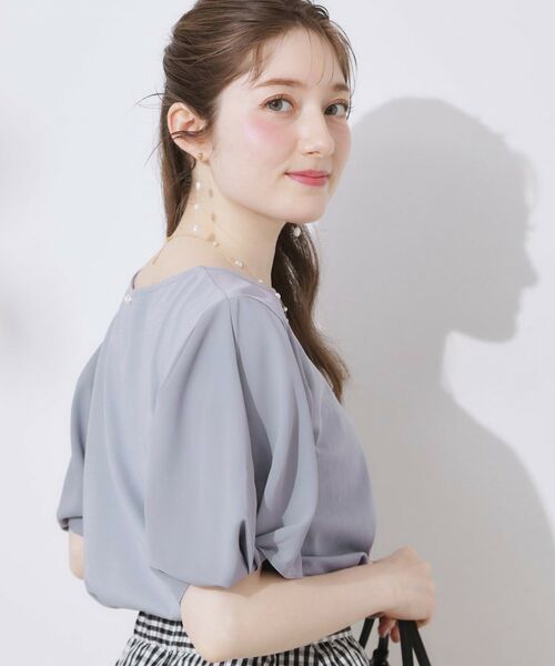 Couture Brooch / クチュールブローチ カットソー | 【接触冷感・UVカット・通勤】ねじり袖サイロコンパクト | 詳細29