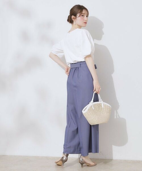 Couture Brooch / クチュールブローチ カットソー | 【接触冷感・UVカット・通勤】ねじり袖サイロコンパクト | 詳細3