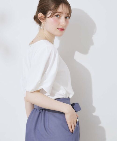 Couture Brooch / クチュールブローチ カットソー | 【接触冷感・UVカット・通勤】ねじり袖サイロコンパクト | 詳細6