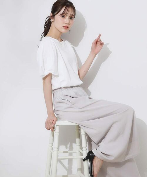 Couture Brooch / クチュールブローチ カットソー | 【接触冷感・UVカット・通勤】ねじり袖サイロコンパクト | 詳細7