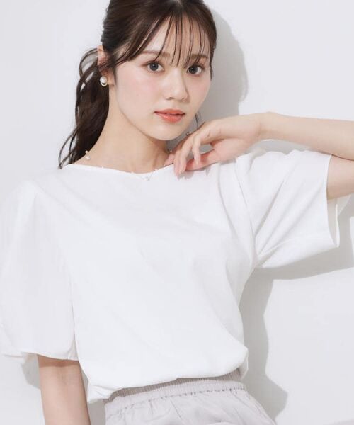 Couture Brooch / クチュールブローチ カットソー | 【接触冷感・UVカット・通勤】ねじり袖サイロコンパクト | 詳細8