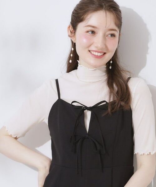 Couture Brooch / クチュールブローチ カットソー | シアーチュール5分袖トップス | 詳細1