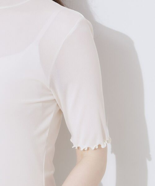 Couture Brooch / クチュールブローチ カットソー | シアーチュール5分袖トップス | 詳細26