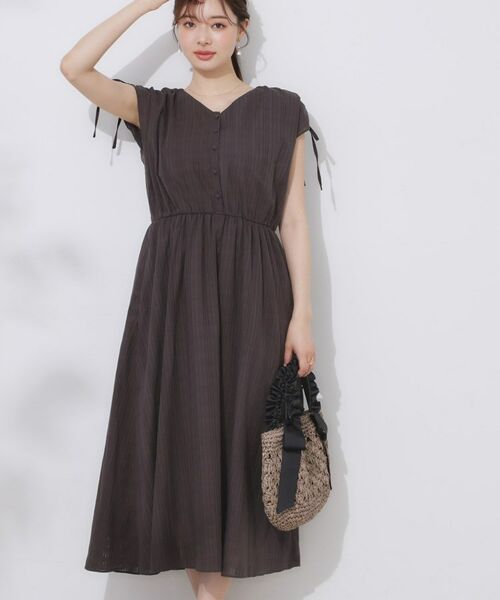 Couture Brooch / クチュールブローチ ロング・マキシ丈ワンピース | 【大人可愛い】カラミチェック サマードレス | 詳細12