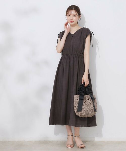 Couture Brooch / クチュールブローチ ロング・マキシ丈ワンピース | 【大人可愛い】カラミチェック サマードレス | 詳細15