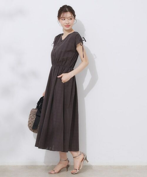 Couture Brooch / クチュールブローチ ロング・マキシ丈ワンピース | 【大人可愛い】カラミチェック サマードレス | 詳細16