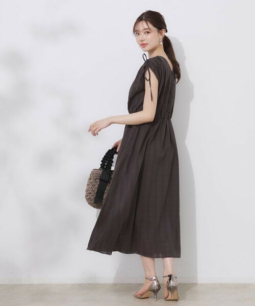 Couture Brooch / クチュールブローチ ロング・マキシ丈ワンピース | 【大人可愛い】カラミチェック サマードレス | 詳細19