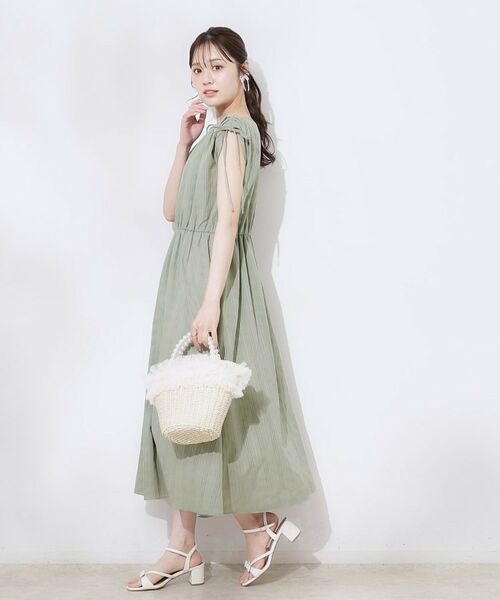 Couture Brooch / クチュールブローチ ロング・マキシ丈ワンピース | 【大人可愛い】カラミチェック サマードレス | 詳細2