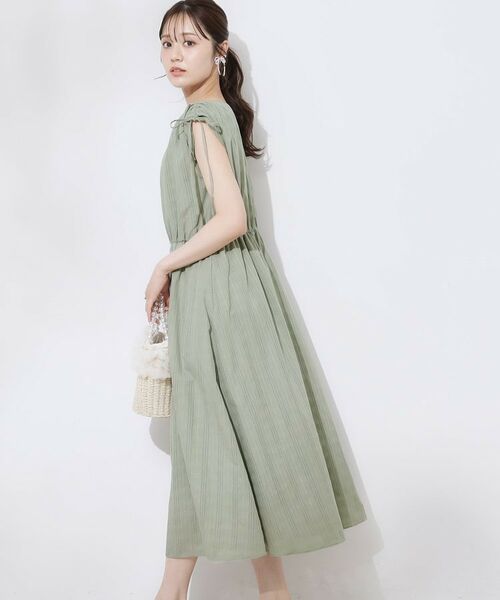 Couture Brooch / クチュールブローチ ロング・マキシ丈ワンピース | 【大人可愛い】カラミチェック サマードレス | 詳細5