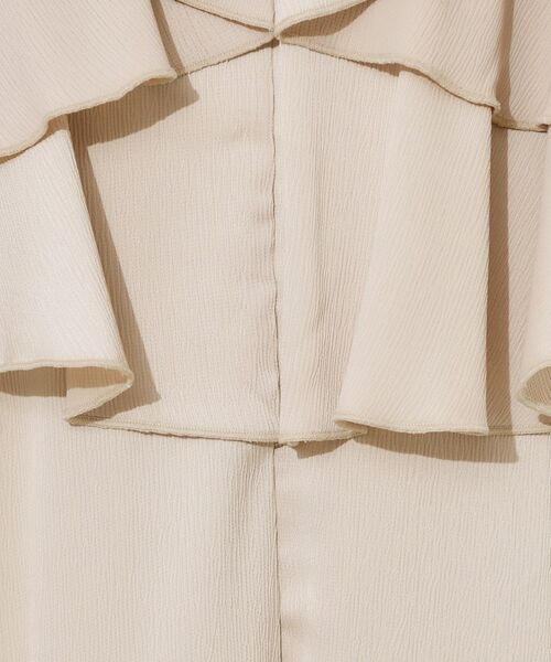 Couture Brooch / クチュールブローチ ロング・マキシ丈ワンピース | シワサテンラッフルキャミワンピース | 詳細14