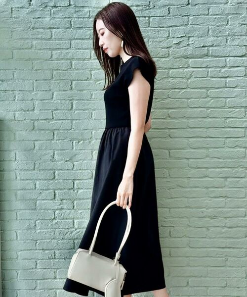 Couture Brooch / クチュールブローチ ロング・マキシ丈ワンピース | 【接触冷感・楽ちん・一枚でキマる】ドッキングニットワンピース | 詳細11