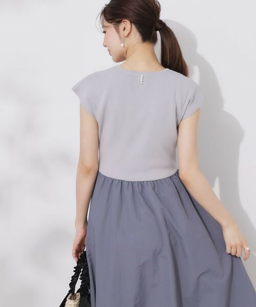 Couture Brooch / クチュールブローチ ロング・マキシ丈ワンピース | 【接触冷感・楽ちん・一枚でキマる】ドッキングニットワンピース | 詳細29