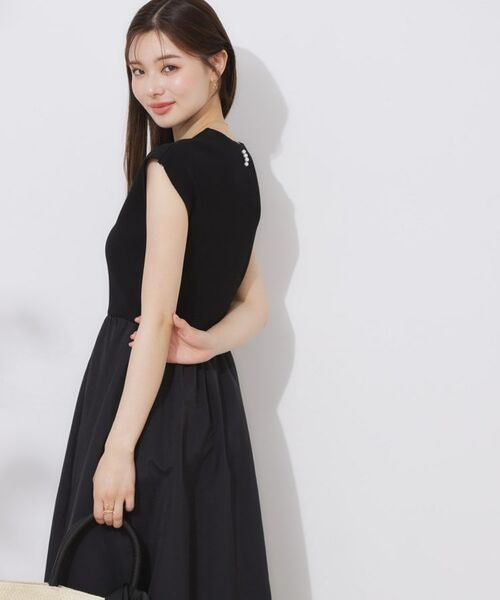 Couture Brooch / クチュールブローチ ロング・マキシ丈ワンピース | 【接触冷感・楽ちん・一枚でキマる】ドッキングニットワンピース | 詳細6