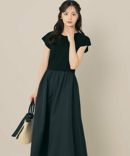 Couture Brooch / クチュールブローチ ロング・マキシ丈ワンピース | 【接触冷感・楽ちん・一枚でキマる】ドッキングニットワンピース | 詳細7