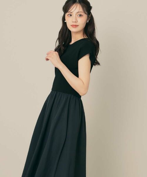 Couture Brooch / クチュールブローチ ロング・マキシ丈ワンピース | 【接触冷感・楽ちん・一枚でキマる】ドッキングニットワンピース | 詳細8