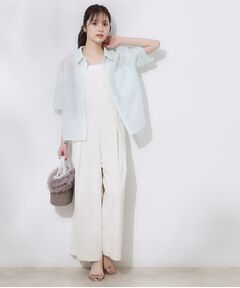 Couture Brooch / クチュールブローチ サロペット・オールインワン | 麻混リボンキャミサロペット