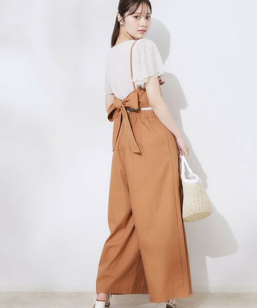 Couture Brooch / クチュールブローチ サロペット・オールインワン | 麻混リボンキャミサロペット | 詳細10