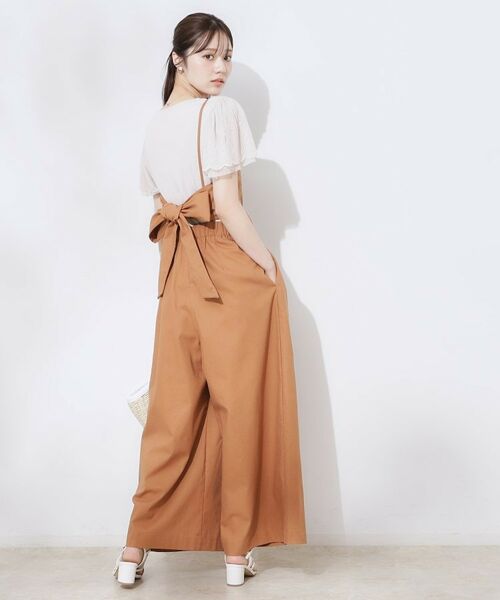 Couture Brooch / クチュールブローチ サロペット・オールインワン | 麻混リボンキャミサロペット | 詳細13