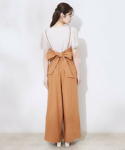 Couture Brooch / クチュールブローチ サロペット・オールインワン | 麻混リボンキャミサロペット | 詳細17