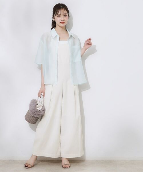 Couture Brooch / クチュールブローチ サロペット・オールインワン | 麻混リボンキャミサロペット | 詳細3