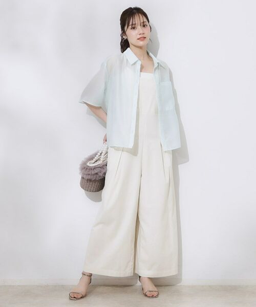 Couture Brooch / クチュールブローチ サロペット・オールインワン | 麻混リボンキャミサロペット | 詳細4