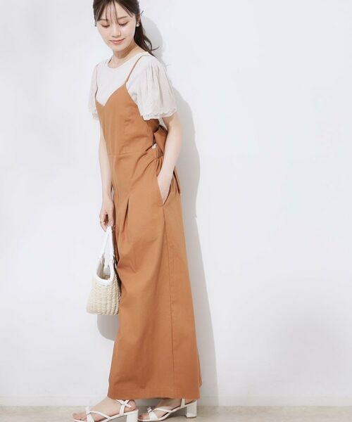 Couture Brooch / クチュールブローチ サロペット・オールインワン | 麻混リボンキャミサロペット | 詳細9