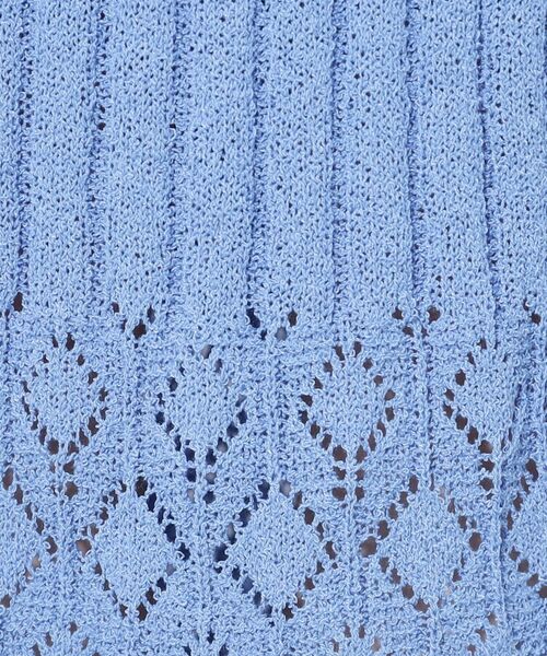 Couture Brooch / クチュールブローチ ロング・マキシ丈スカート | 透かし編みフリンジニットスカート | 詳細21