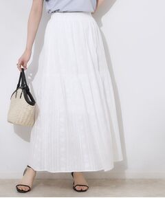 Couture Brooch / クチュールブローチ ロング・マキシ丈スカート | コットンレースティアードスカート