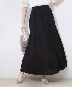 Couture Brooch / クチュールブローチ ロング・マキシ丈スカート | コットンレースティアードスカート