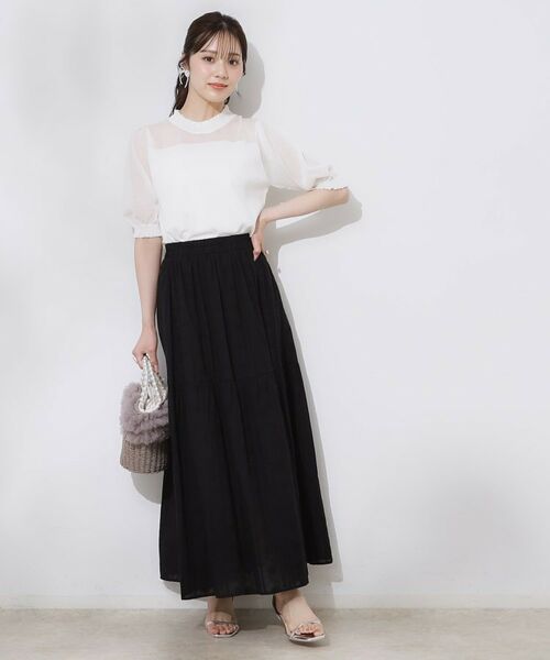 Couture Brooch / クチュールブローチ ロング・マキシ丈スカート | コットンレースティアードスカート | 詳細11