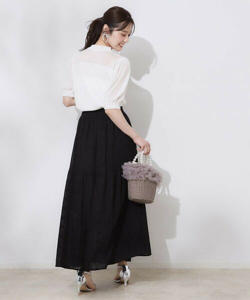 Couture Brooch / クチュールブローチ ロング・マキシ丈スカート | コットンレースティアードスカート | 詳細13