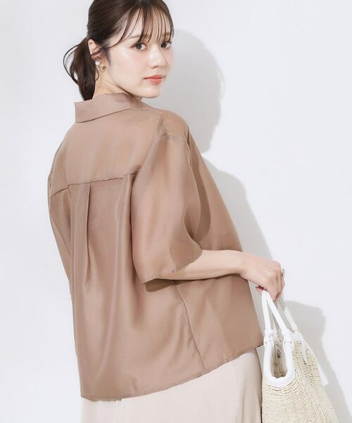 Couture Brooch / クチュールブローチ シャツ・ブラウス | 半袖シアーシャツ | 詳細17