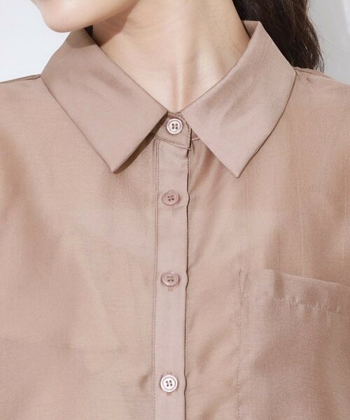 Couture Brooch / クチュールブローチ シャツ・ブラウス | 半袖シアーシャツ | 詳細25