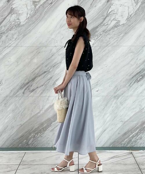 Couture Brooch / クチュールブローチ シャツ・ブラウス | 【マシンウォッシャブル】ドット刺繍リボンデザインブラウス | 詳細11