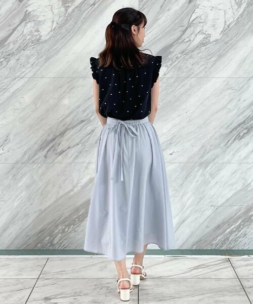 Couture Brooch / クチュールブローチ シャツ・ブラウス | 【マシンウォッシャブル】ドット刺繍リボンデザインブラウス | 詳細12