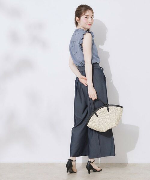 Couture Brooch / クチュールブローチ シャツ・ブラウス | 【マシンウォッシャブル】ドット刺繍リボンデザインブラウス | 詳細16