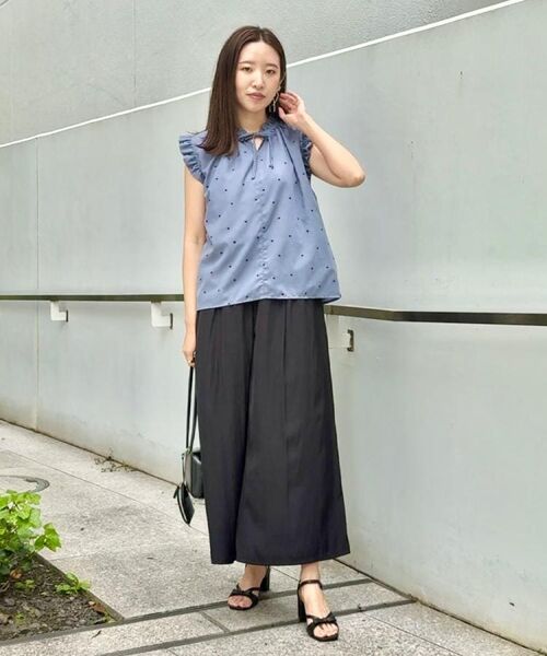 Couture Brooch / クチュールブローチ シャツ・ブラウス | 【マシンウォッシャブル】ドット刺繍リボンデザインブラウス | 詳細20