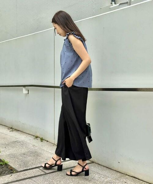 Couture Brooch / クチュールブローチ シャツ・ブラウス | 【マシンウォッシャブル】ドット刺繍リボンデザインブラウス | 詳細21