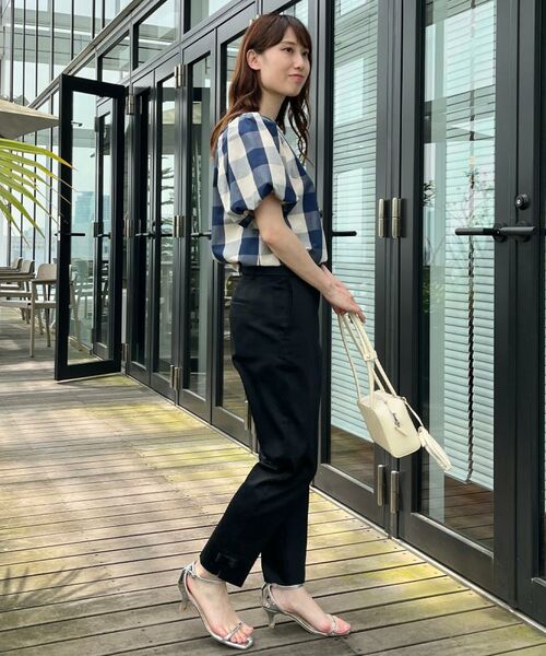 Couture Brooch / クチュールブローチ シャツ・ブラウス | 【マシンウォッシャブル・二の腕カバー】ブロックチェックブラウス | 詳細23