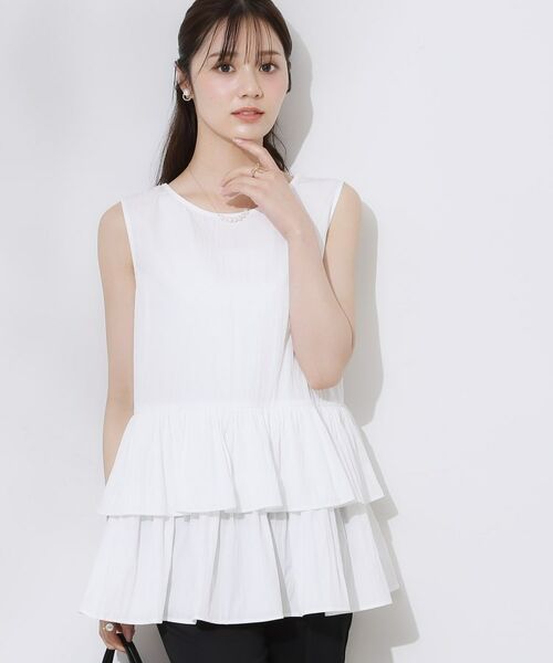 Couture Brooch / クチュールブローチ チュニック | フリルノースリチュニック | 詳細1