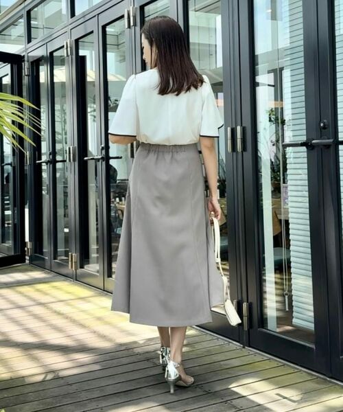 Couture Brooch / クチュールブローチ シャツ・ブラウス | 【洗える・通勤】Vネックパール調フレアブラウス | 詳細12