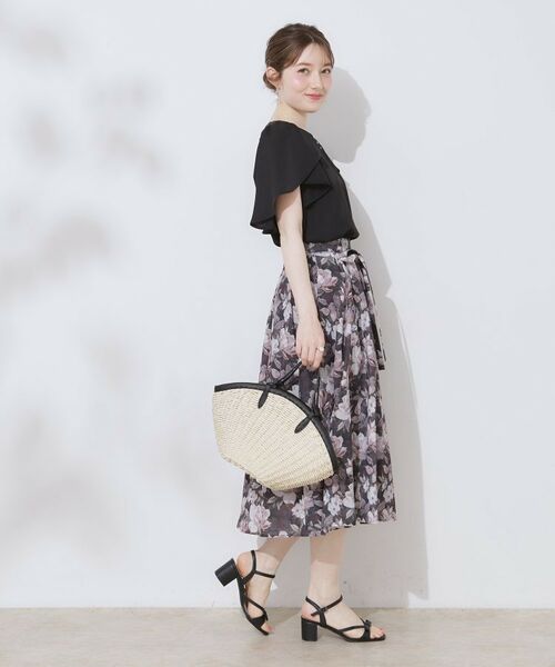 Couture Brooch / クチュールブローチ シャツ・ブラウス | 【洗える・通勤】Vネックパール調フレアブラウス | 詳細15