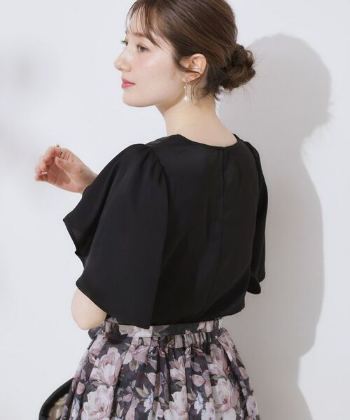 Couture Brooch / クチュールブローチ シャツ・ブラウス | 【洗える・通勤】Vネックパール調フレアブラウス | 詳細19