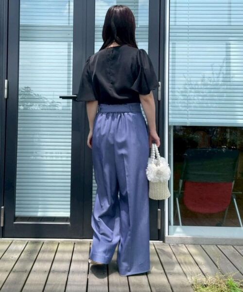 Couture Brooch / クチュールブローチ シャツ・ブラウス | 【洗える・通勤】Vネックパール調フレアブラウス | 詳細22