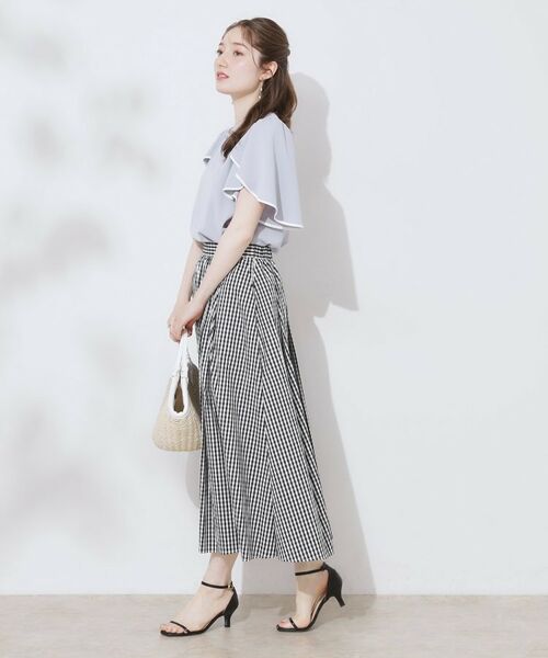 Couture Brooch / クチュールブローチ シャツ・ブラウス | 【洗える・通勤】Vネックパール調フレアブラウス | 詳細25