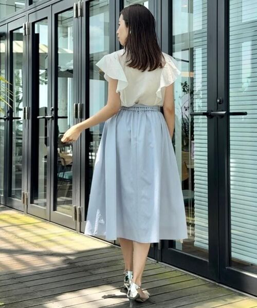 Couture Brooch / クチュールブローチ シャツ・ブラウス | 【洗える・オシャレな透け感】タックデザインフレア袖シアーブラウス | 詳細13