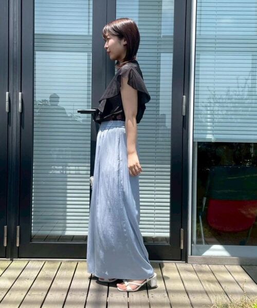 Couture Brooch / クチュールブローチ シャツ・ブラウス | 【洗える・オシャレな透け感】タックデザインフレア袖シアーブラウス | 詳細25