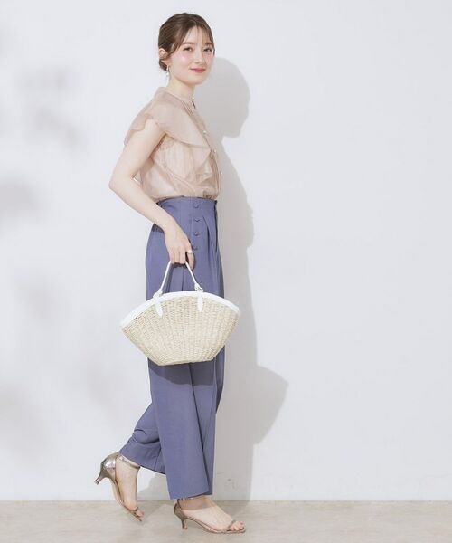 Couture Brooch / クチュールブローチ シャツ・ブラウス | 【洗える・オシャレな透け感】タックデザインフレア袖シアーブラウス | 詳細29